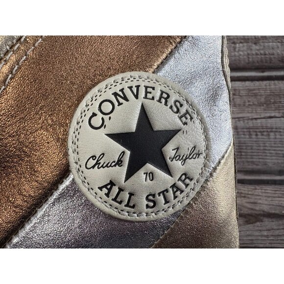 Converse Chuck '70 Hi Metallic Rainbow sneakers shoes Size 6.5 multicolor - Picture 9 of 11